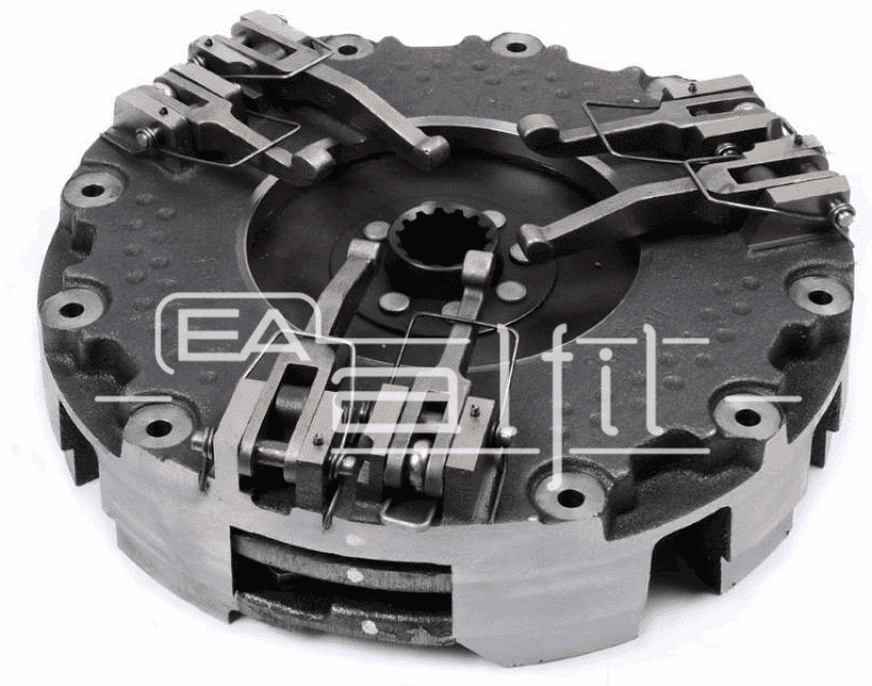 Placa Tractor Pauny 280 mm 160P-160V-11"  6 Levas Forjadas c/ Disco Motor Orgánico