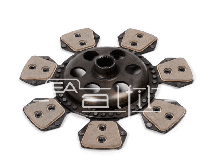 Disco Embrague Tractor - Massey Ferguson - Línea: 150 / 155 / 165 / 250 / 255 / 265 / 1078 / 1088 / 1095 / 1098 / 1175 / 1185 / 1465 / 1485 / 1499 / 1615 - Disco Motor Cerámico 14 Pastillas Chicas - Diámetro: 305mm - Estría: 21x28