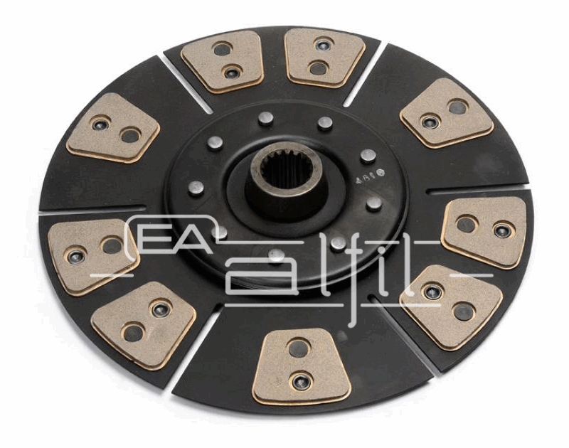 Disco Embrague Tractor - Deutz - Línea: AX 120 / AX 160 - Disco Motor Cerámico 18 Pastillas Chicas - Diámetro: 350 mm - Estría: 18x35