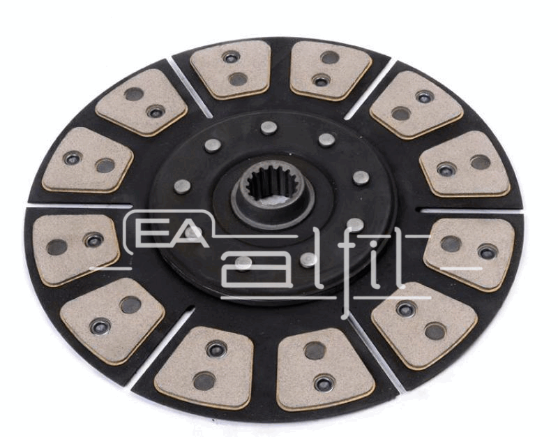 Disco Embrague Tractor - Deutz - Línea: DX 160 - Disco Motor Cerámico 24 Pastillas Chicas - Diámetro: 350 mm - Estría: 16x35