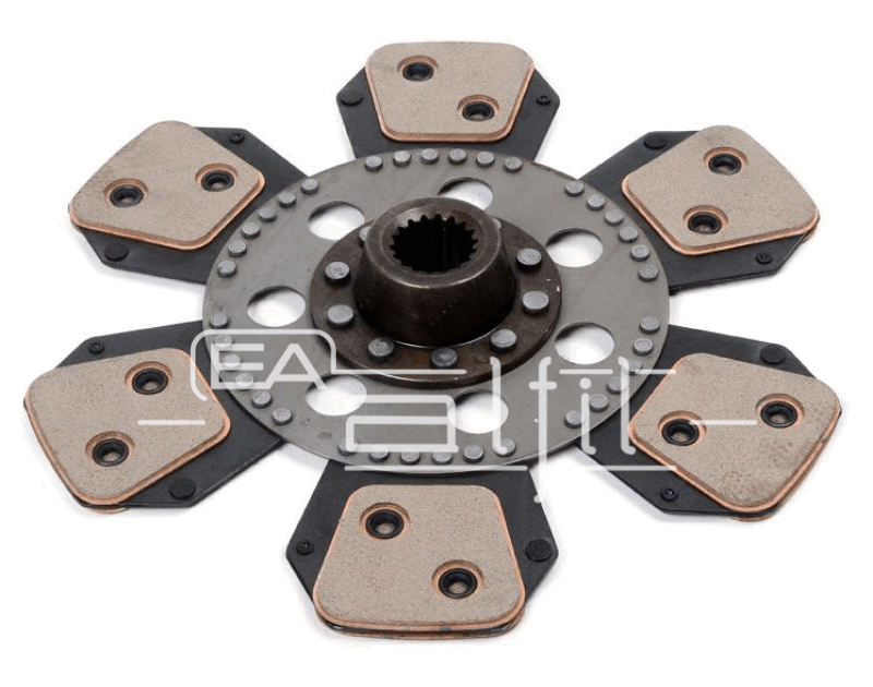 Disco Embrague Tractor - Deutz - Línea 4.120 / 4.140 / 4.145 - Disco Cerámico 12 Pastillas Grandes - Diámetro: 340 mm - Estría: 18x35