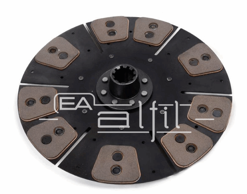 Disco Embrague Tractor - Deutz - Línea: A 110 / A 130 / A 144 - Disco Motor Cerámico 18 Pastillas Grandes - Diámetro: 380 mm - Estría: 10x40