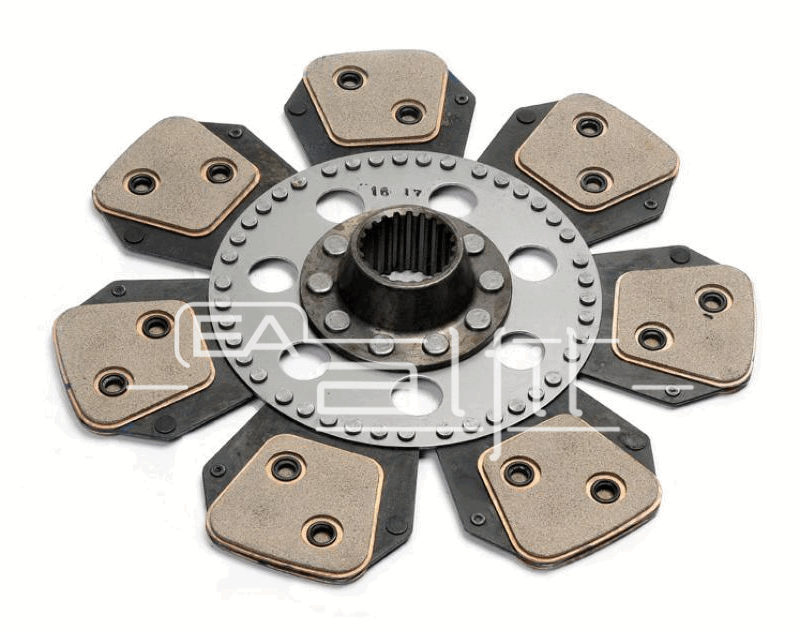 Disco Embrague Tractor - Deutz - Línea: 6.150 - Disco Motor Cerámico 14 Pastillas Grandes - Diámetro: 340 mm - Estría: 22x45