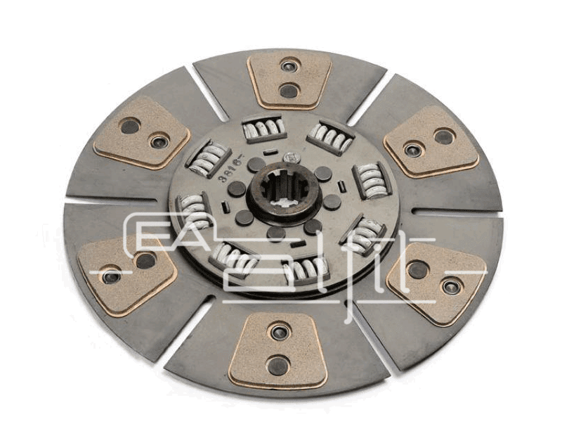 Disco Embrague Tractor - John Deere - Línea: 2850 / 3550 / 2140 / 3140 / 3540 - Disco Motor Cerámico 12 Pastillas Chicas (8 Resortes) - Diámetro: 310mm - Estría: 10x1 1/4"