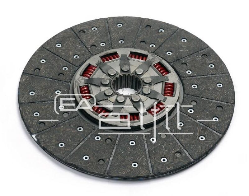 Disco Embrague Tractor - Pauny - Línea: 230 A / 250 A / 280 A / 230 CC / 250 CC - Disco Motor 9 Resortes Orgánico - Diámetro: 380mm - Estría: 18x50
