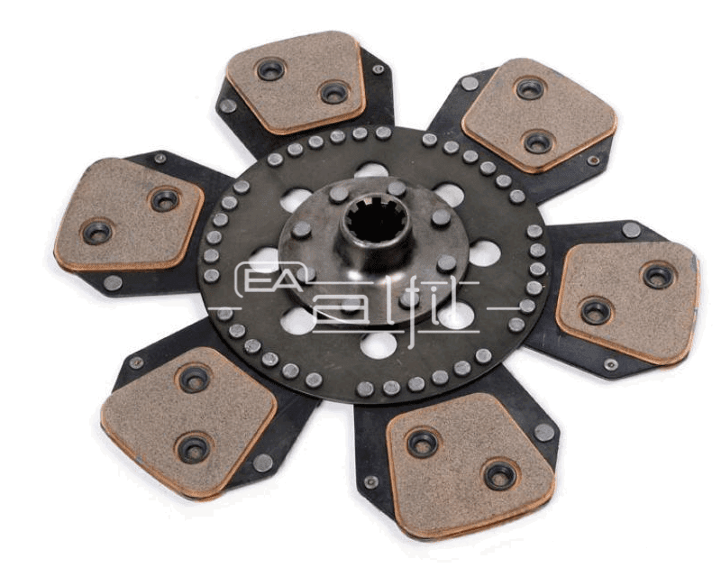 Disco Embrague Tractor - Massey Ferguson - Línea: 1195 / 1215 - Disco Motor Cerámico 12 Pastillas Grandes - Diámetro: 330mm - Estría: 10x1 1/8"