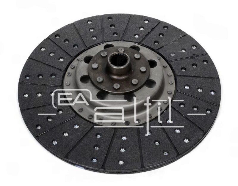Disco Embrague Tractor - Massey Ferguson - Línea: 1485 / 1499 / 1499 SX / 1615 / 1650 / 292 / 297 / 299 - Disco Motor Orgánico - Diámetro: 330mm - Estría: 21x28
